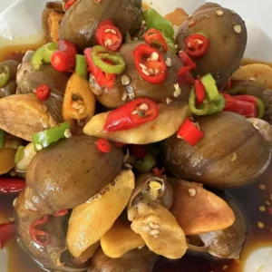 Sizzling Spicy Abalone Snails Buy one bucket, get one bucket free and a 350g taster pack.